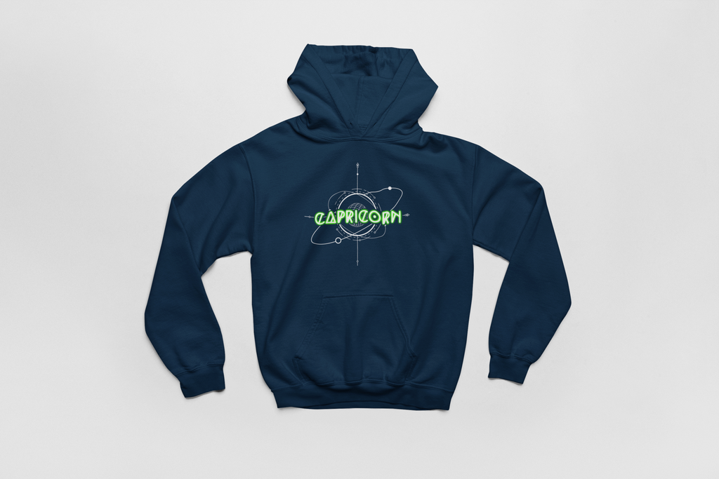 Capricorn-Saturn Zodiac Graphic Hoodie