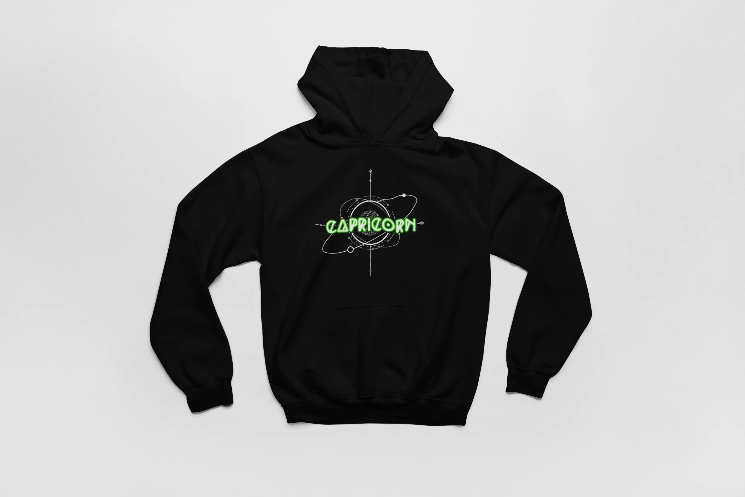 Capricorn-Saturn Zodiac Graphic Hoodie - Ether2Earth