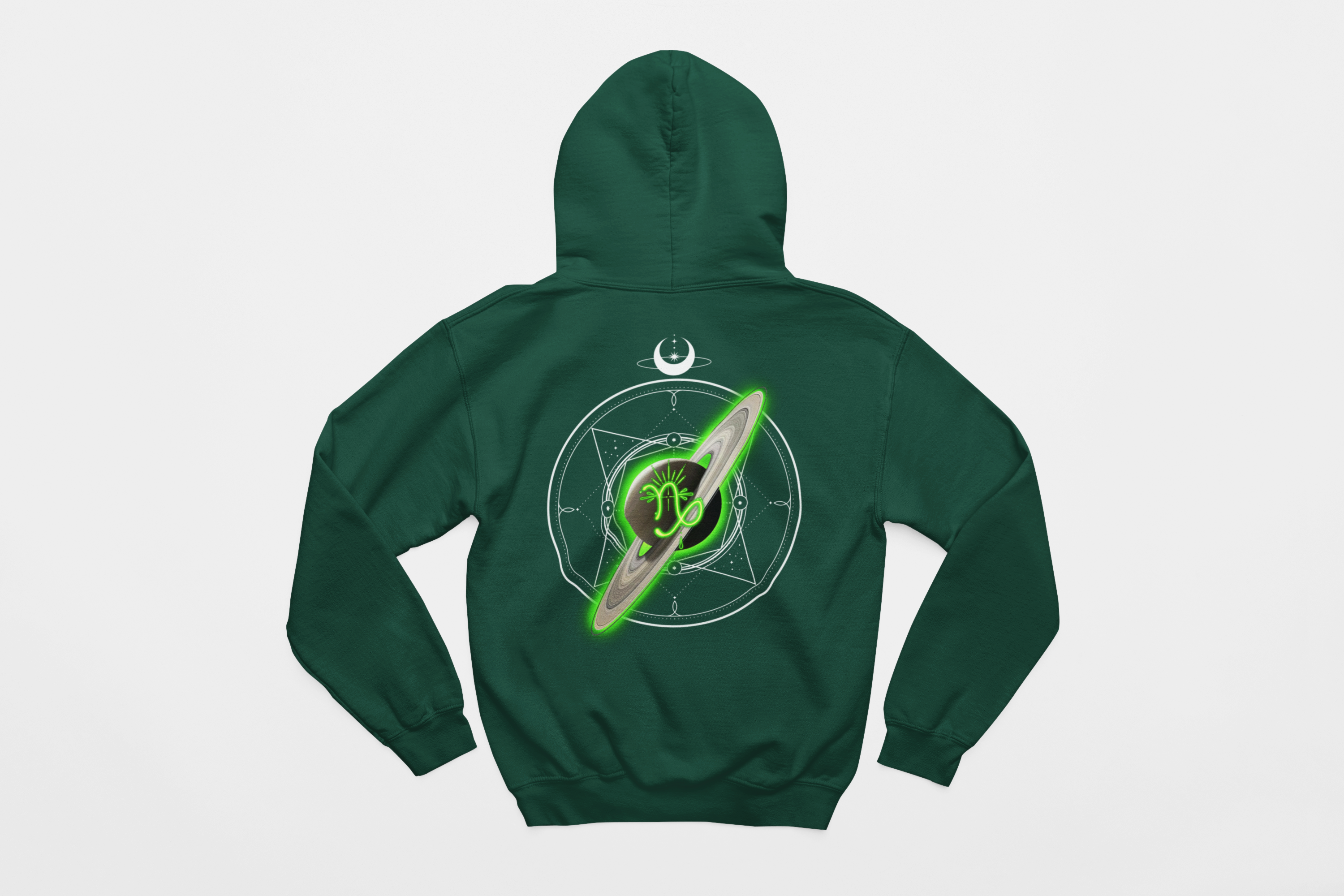 Capricorn-Saturn Zodiac Graphic Hoodie