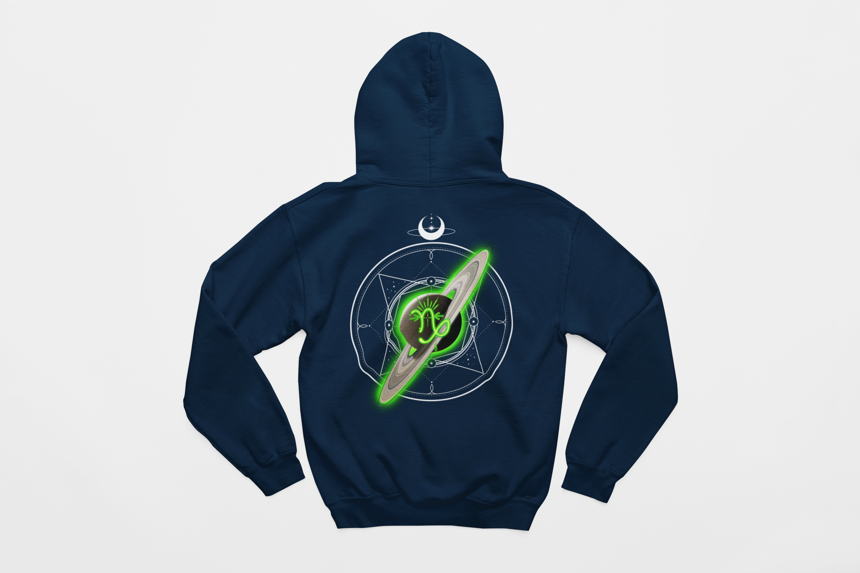 Capricorn-Saturn Zodiac Graphic Hoodie