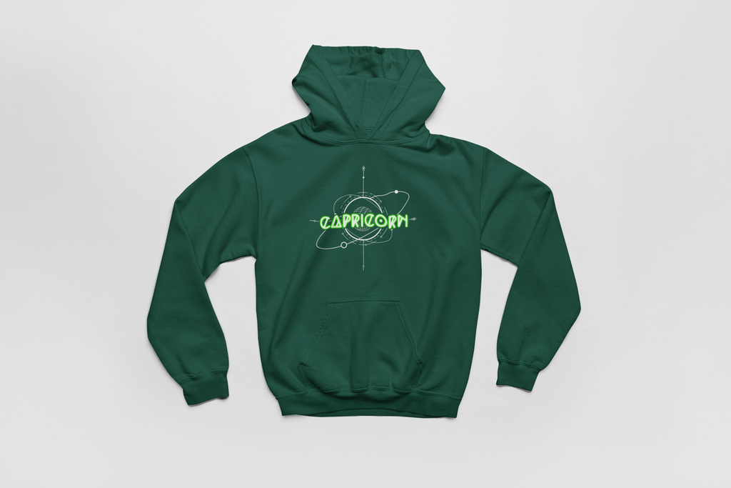 Capricorn-Saturn Zodiac Graphic Hoodie
