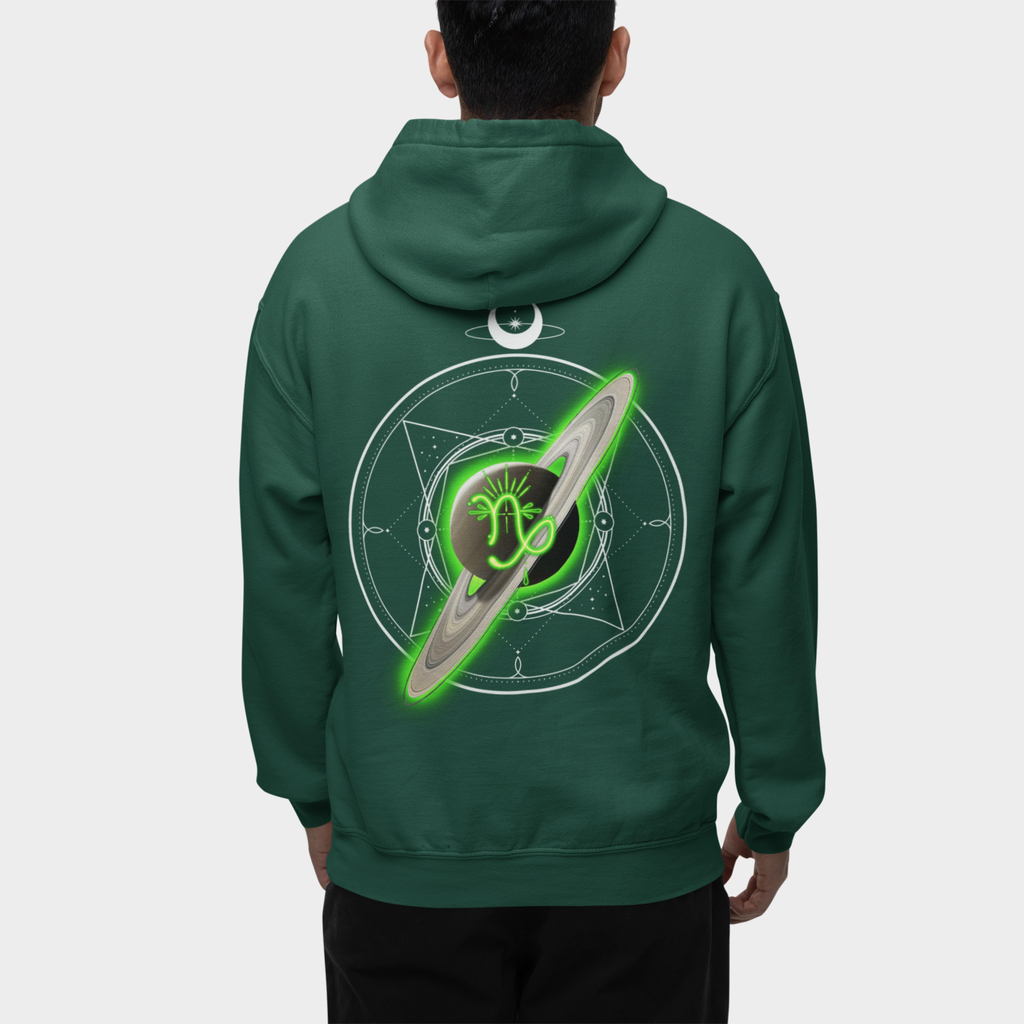 Capricorn-Saturn Zodiac Graphic Hoodie