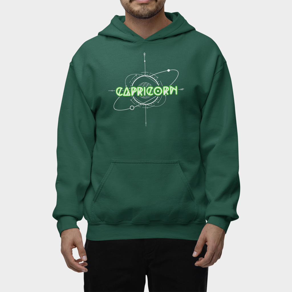 Capricorn-Saturn Zodiac Graphic Hoodie