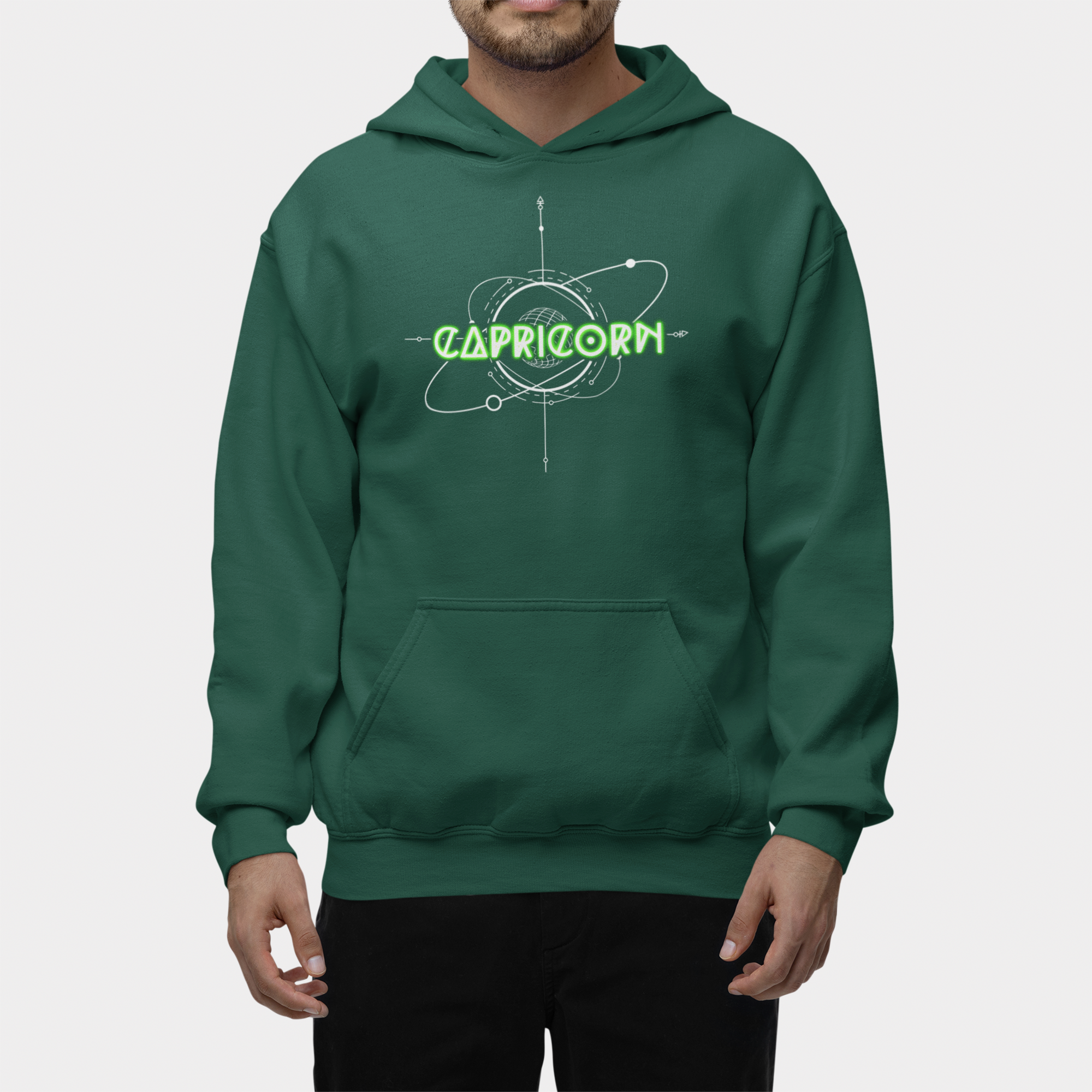 Capricorn-Saturn Zodiac Graphic Hoodie