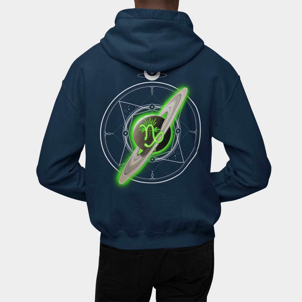 Capricorn-Saturn Zodiac Graphic Hoodie