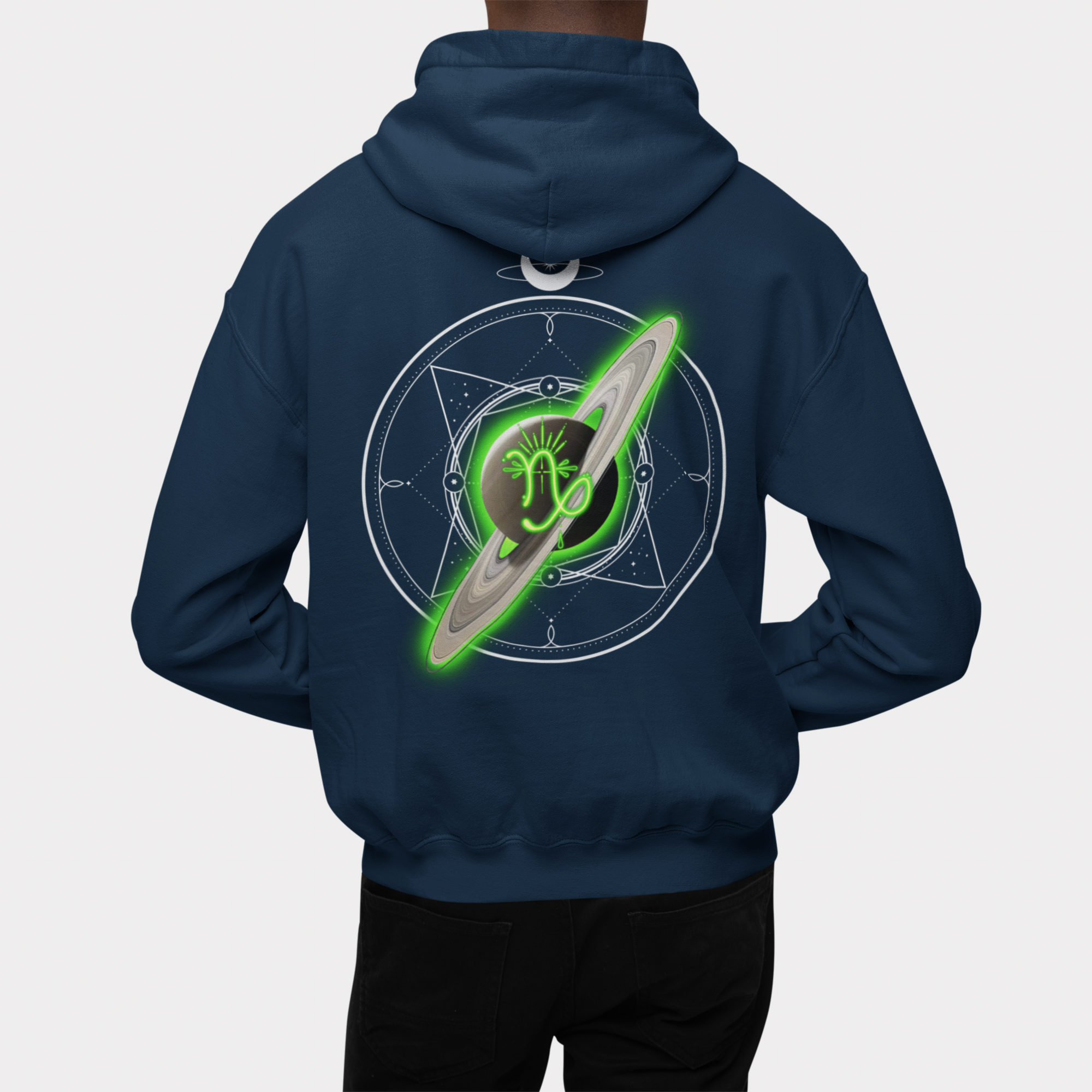 Capricorn-Saturn Zodiac Graphic Hoodie