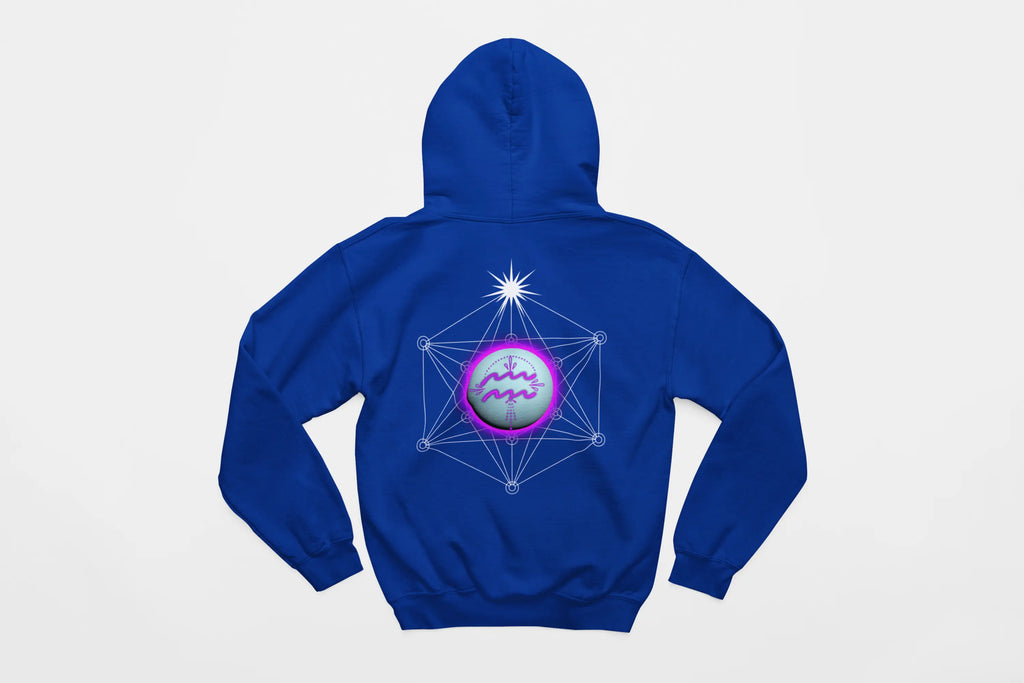Aquarius-Uranus Zodiac Graphic Hoodie - Ether2Earth