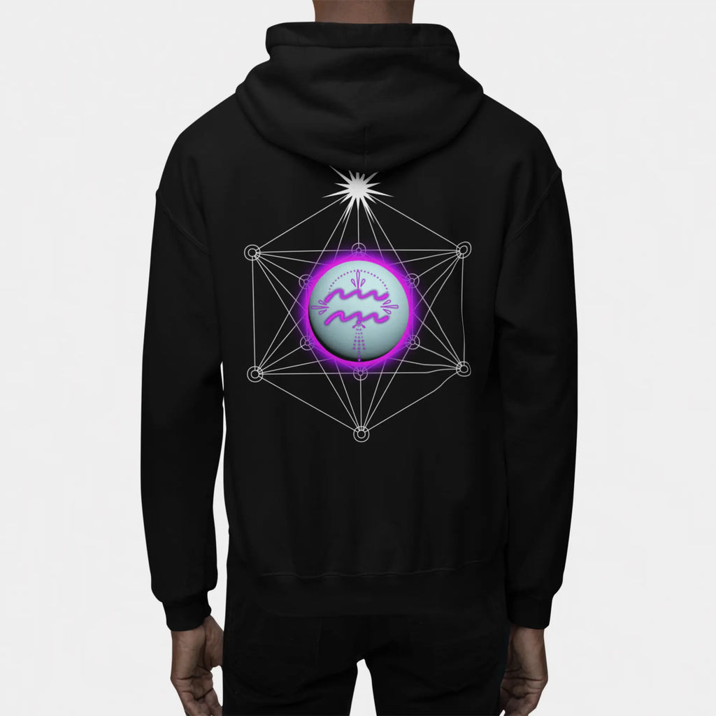 Aquarius-Uranus Zodiac Graphic Hoodie - Ether2Earth