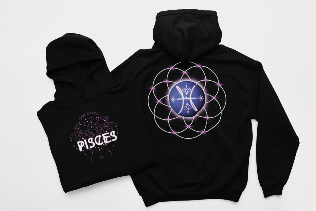 Pisces-Neptune Zodiac Graphic Hoodie