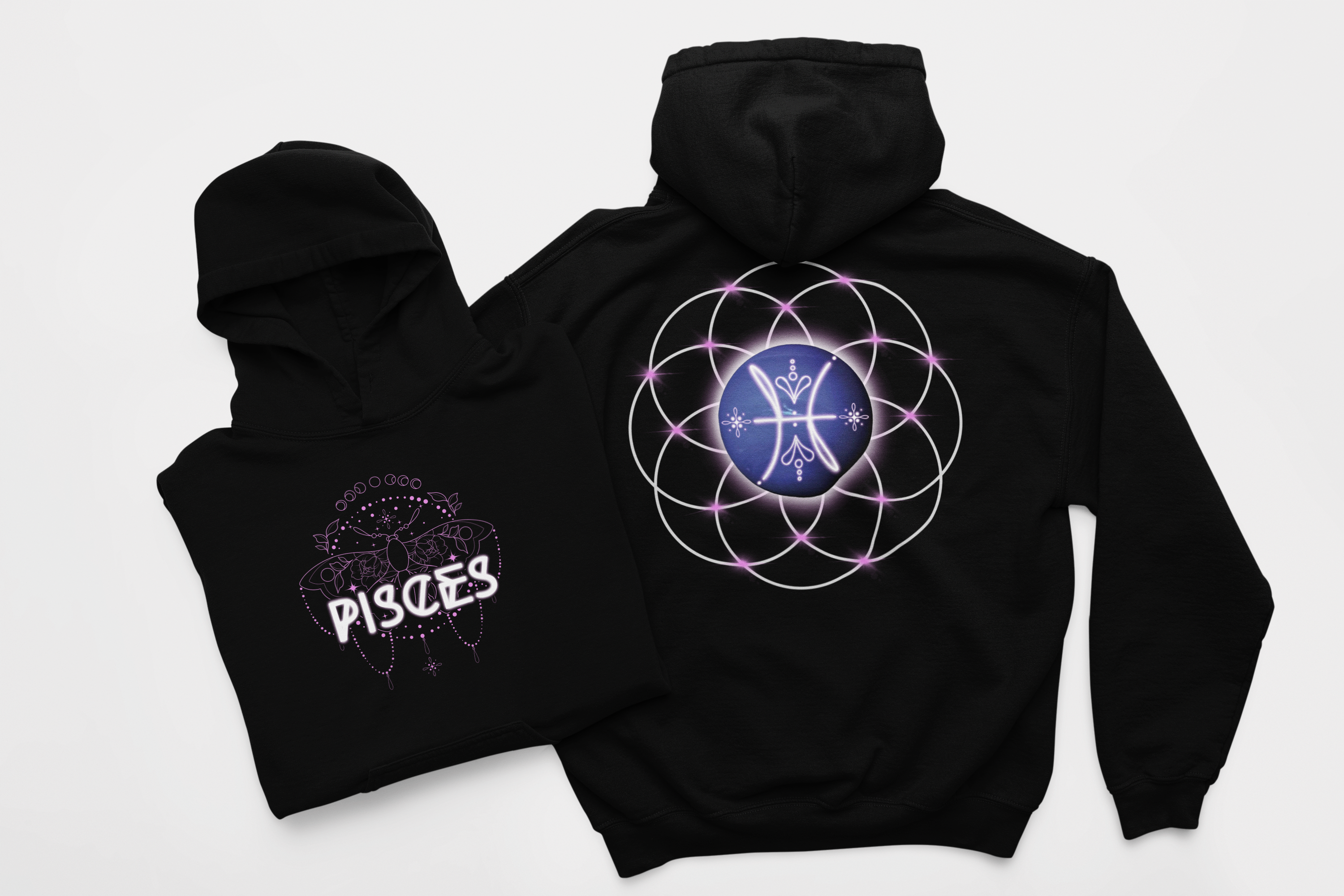 Pisces-Neptune Zodiac Graphic Hoodie