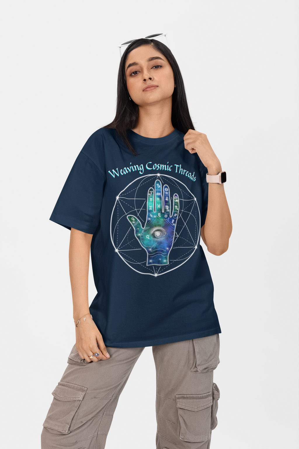 Weaving Cosmic Threads Graphic T-Shirt