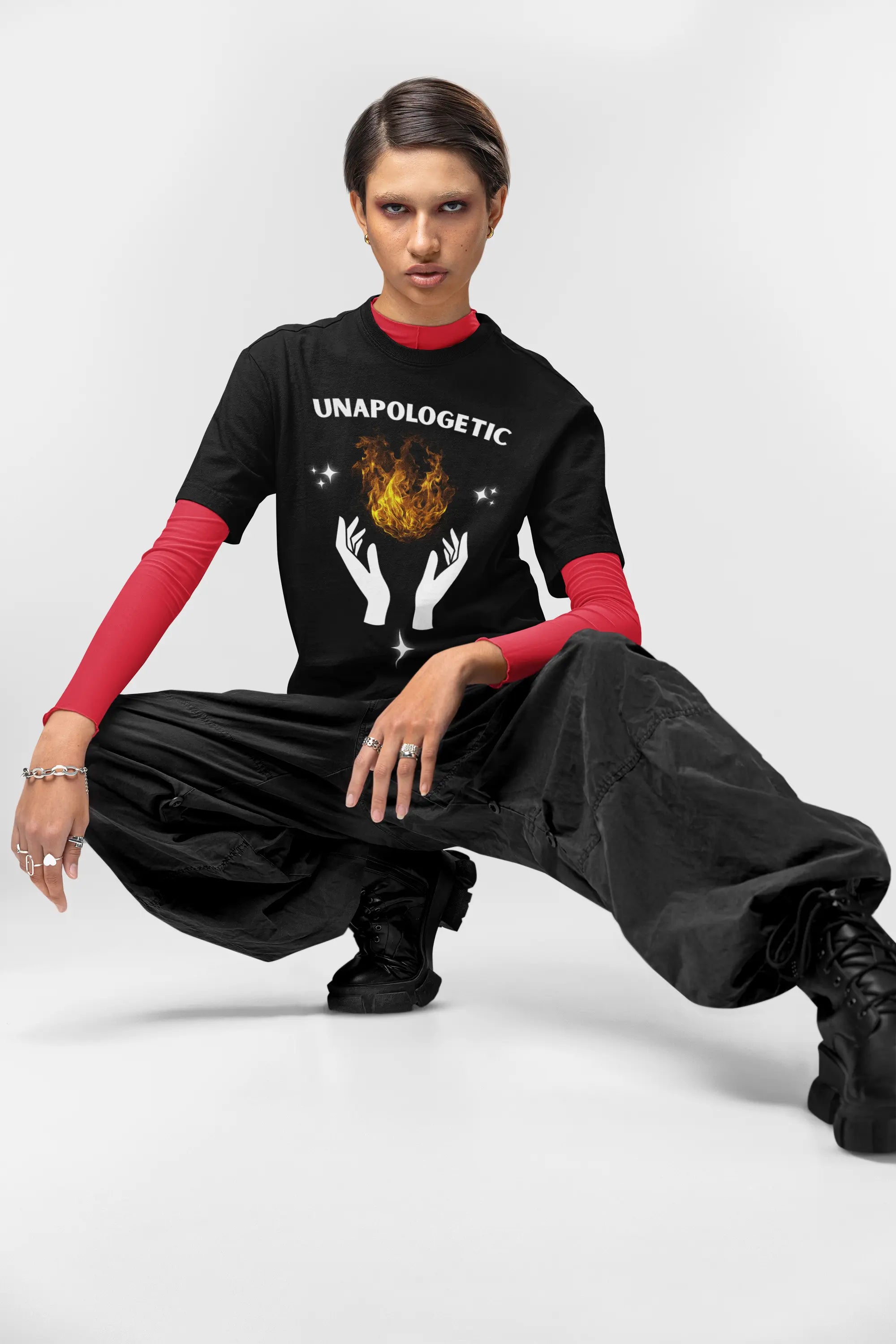 Unapologetic Flame Graphic TShirt - Ether2Earth