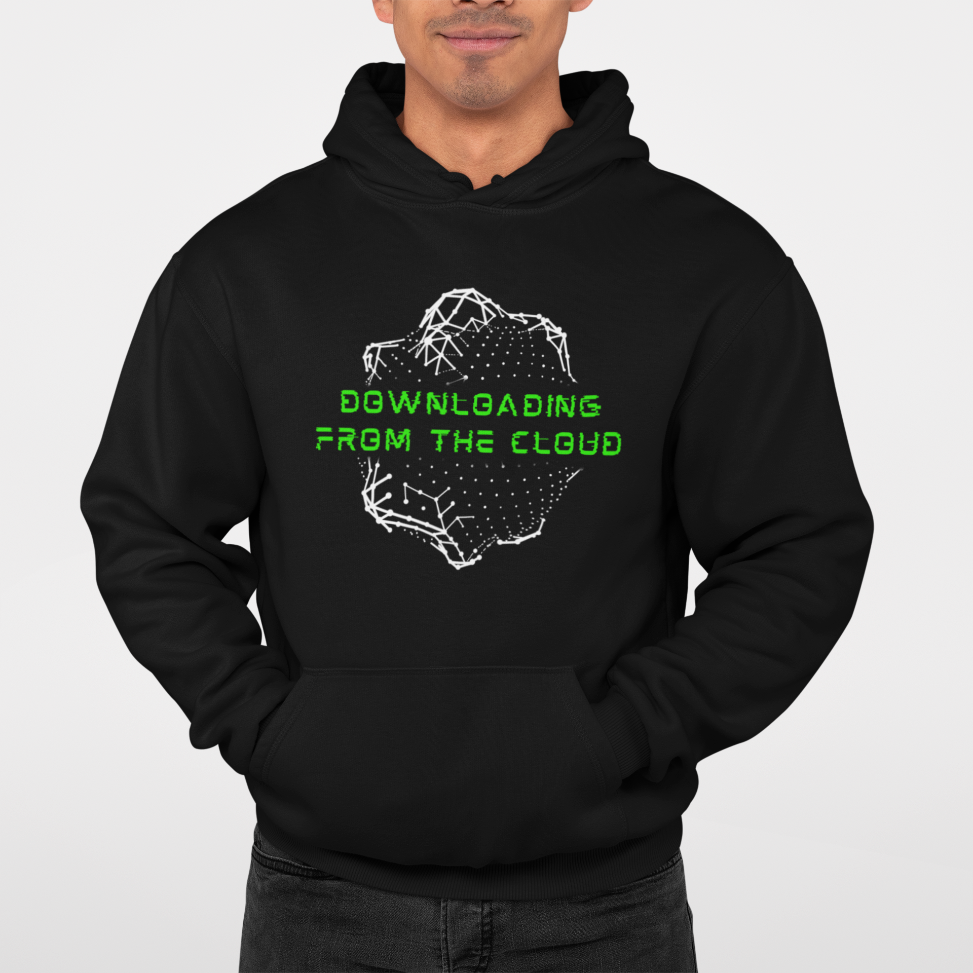 Downloading From The Cloud Graphic Hoodie