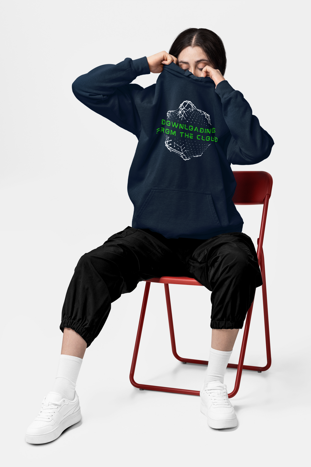 Downloading From The Cloud Graphic Hoodie