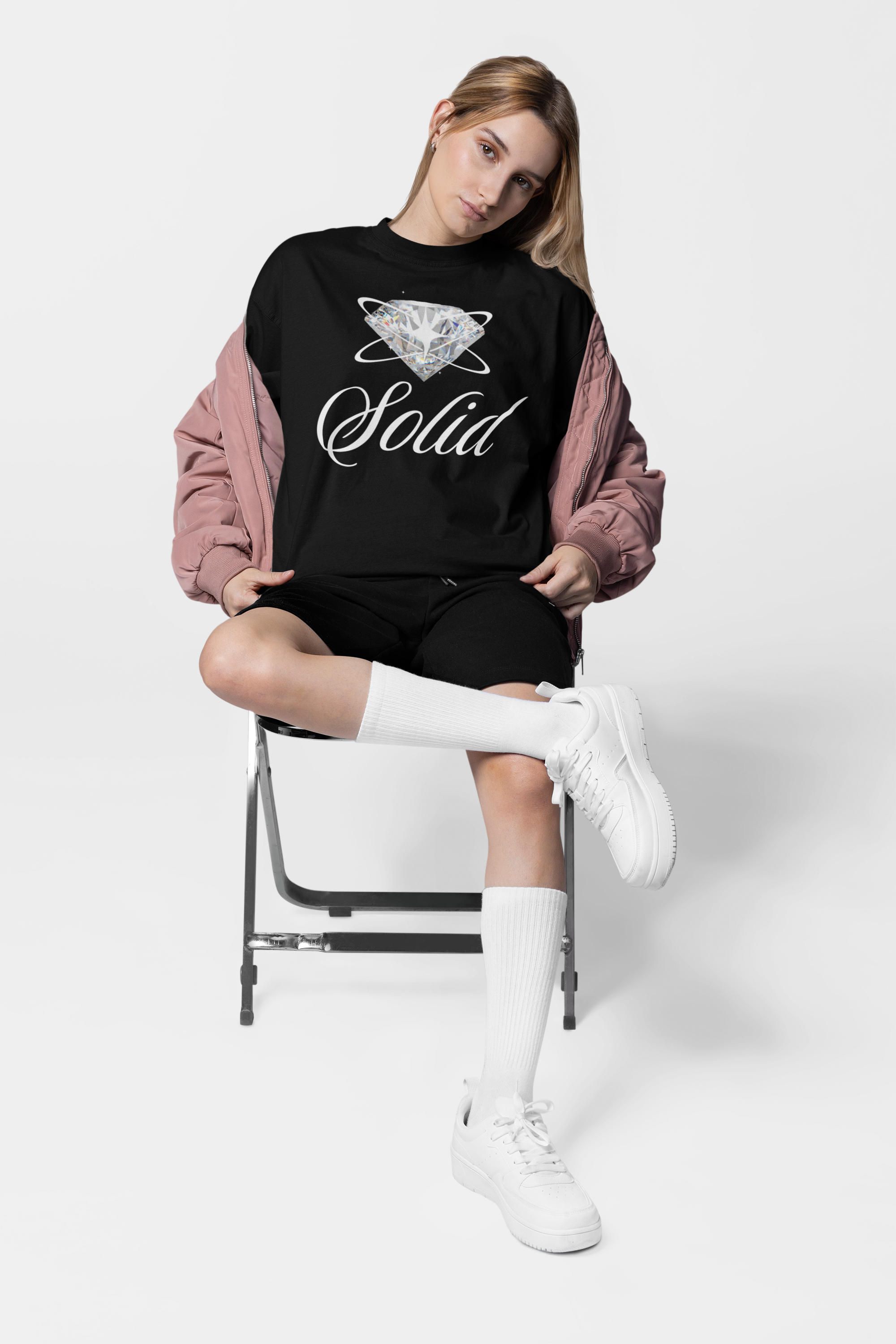 Solid Graphic T-Shirt