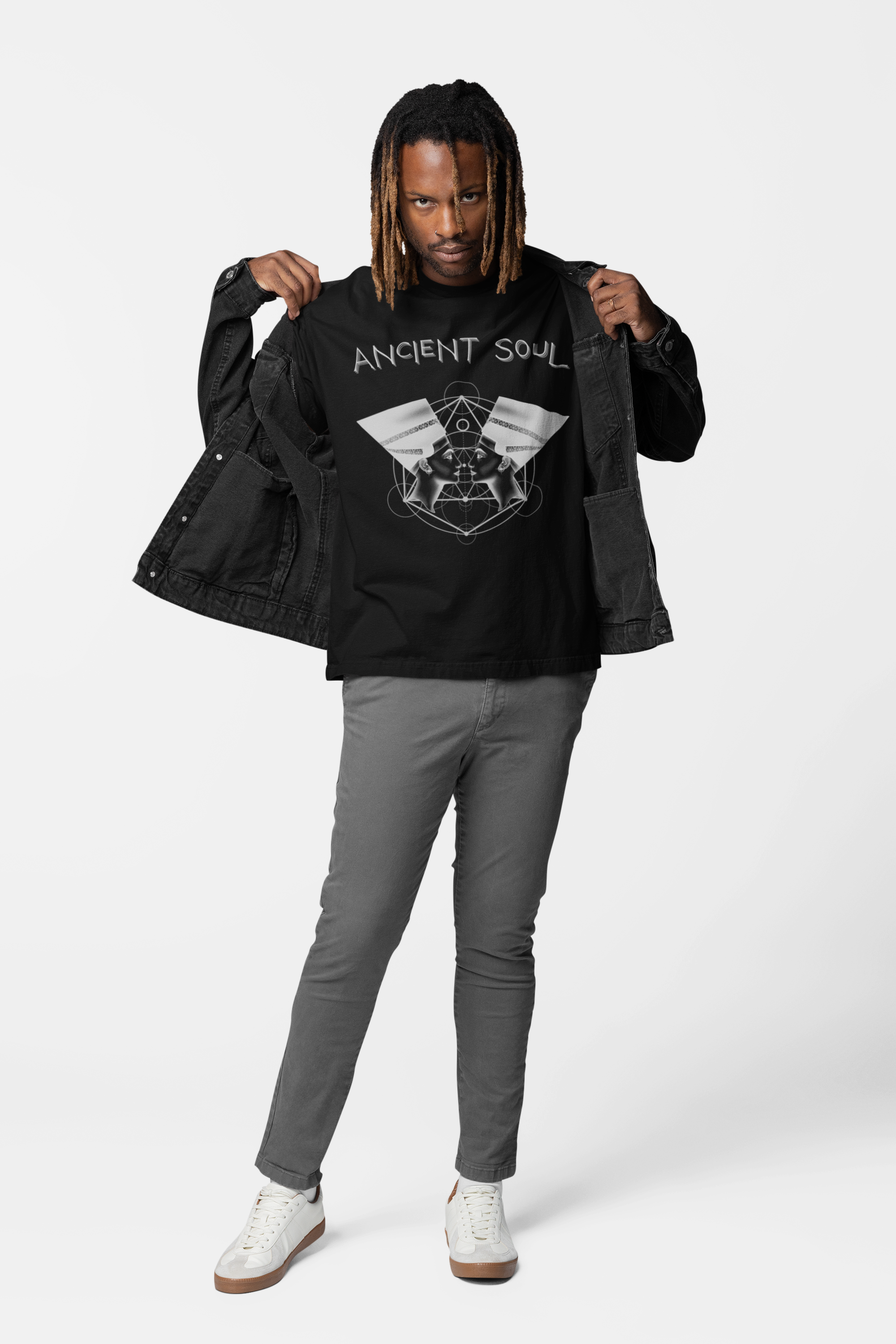 Ancient Soul Nefertiti Sacred Geometry T-Shirt