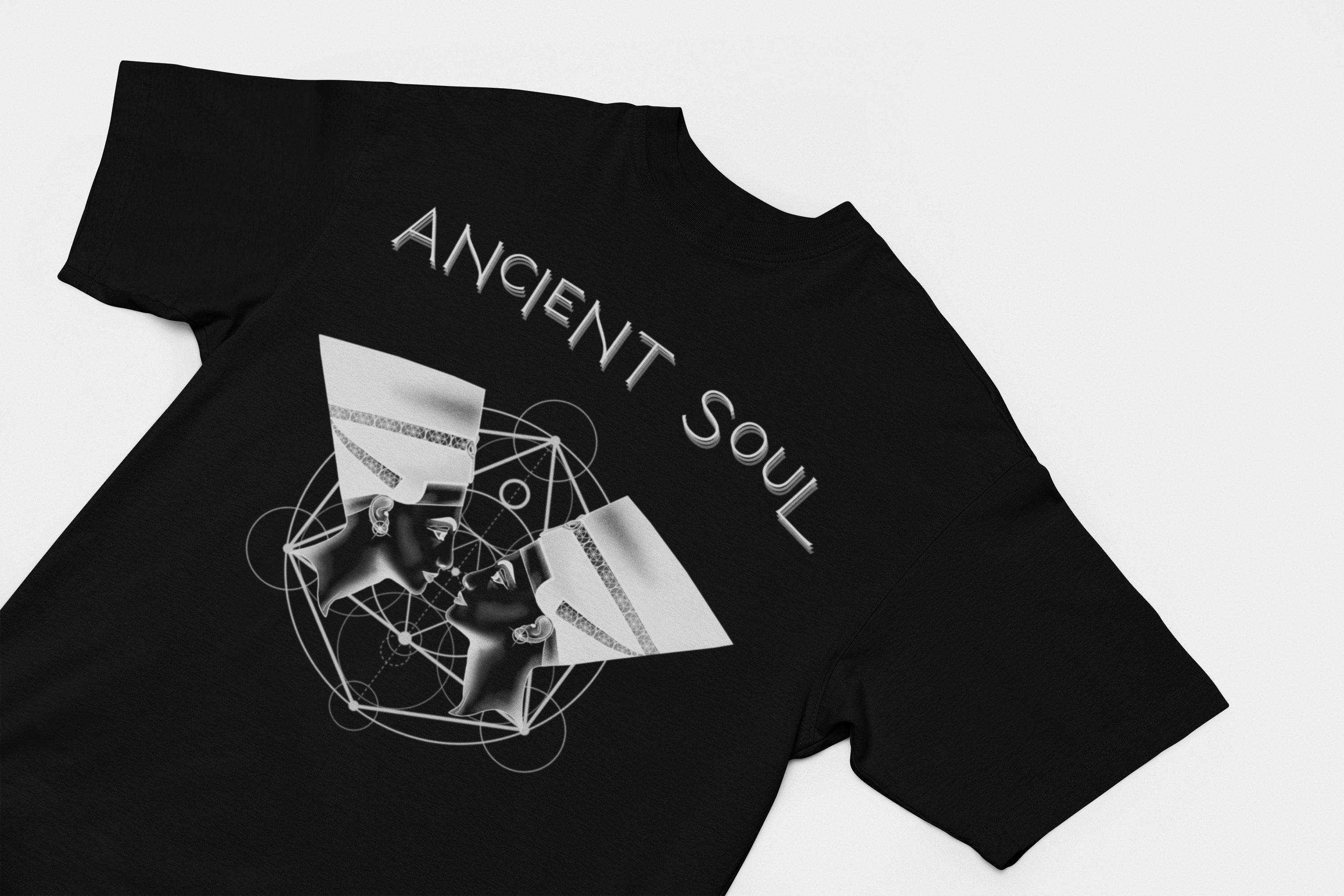 Ancient Soul Nefertiti Sacred Geometry T-Shirt