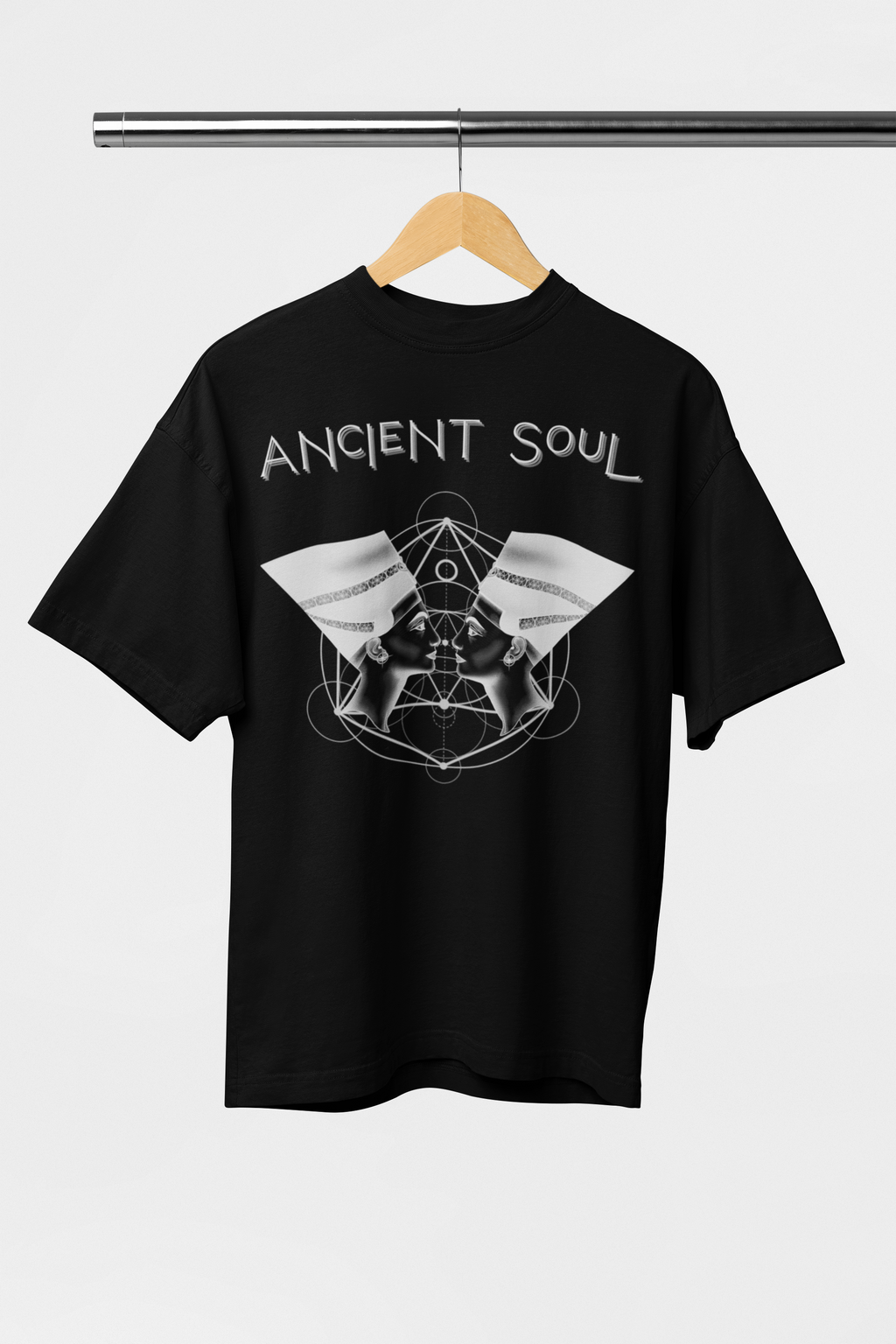 Ancient Soul Nefertiti Sacred Geometry T-Shirt
