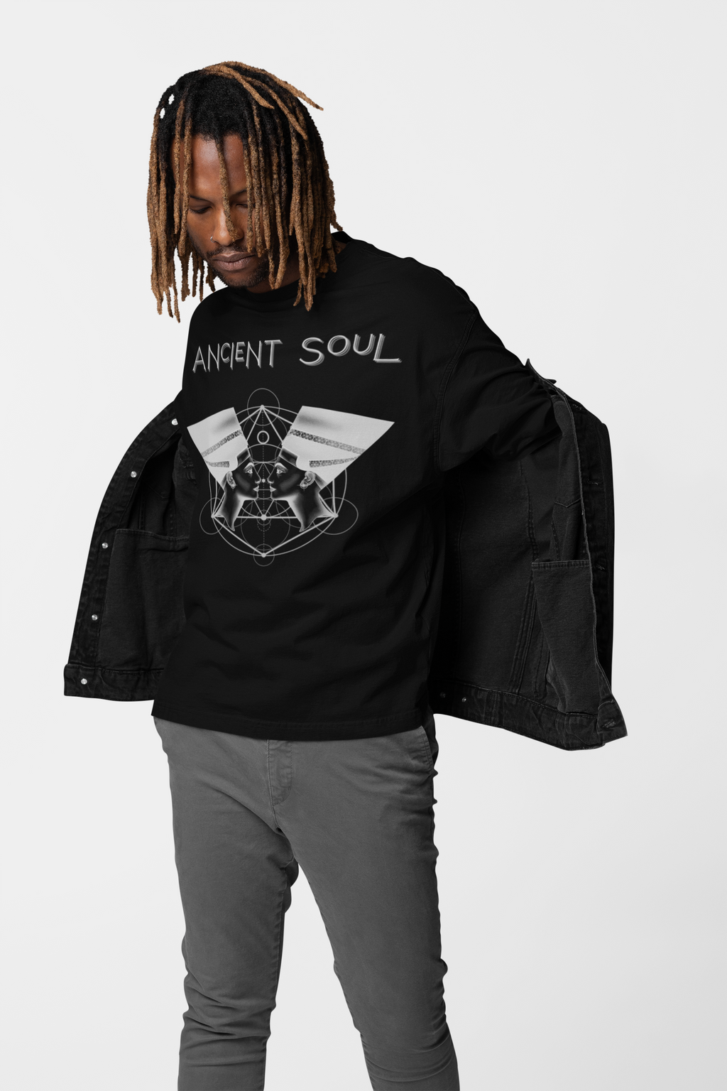 Ancient Soul Nefertiti Sacred Geometry T-Shirt