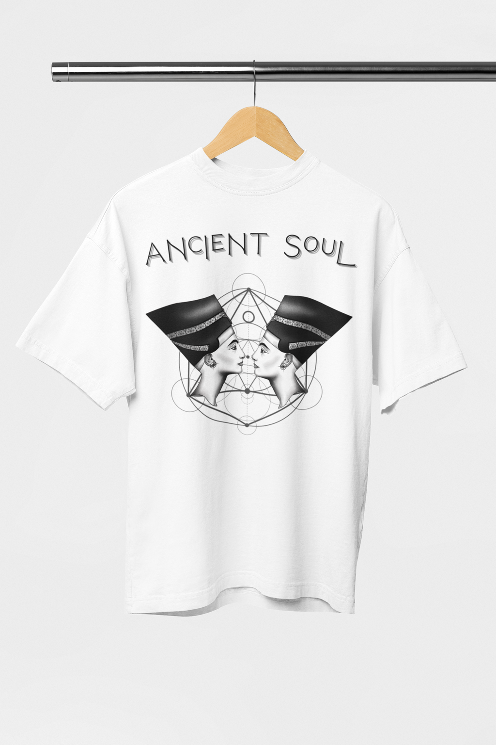 Ancient Soul Nefertiti Sacred Geometry T-Shirt