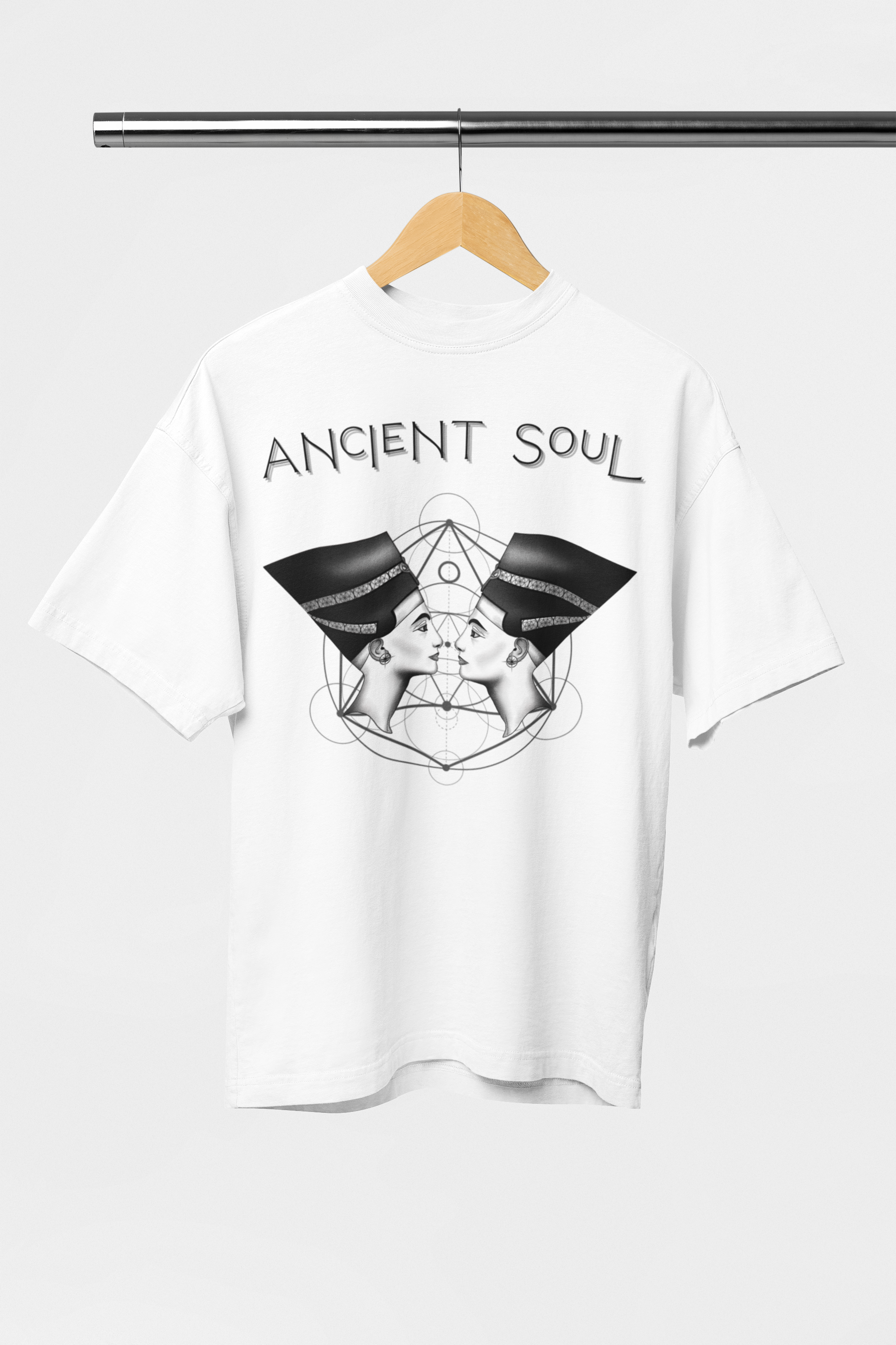 Ancient Soul Nefertiti Sacred Geometry T-Shirt