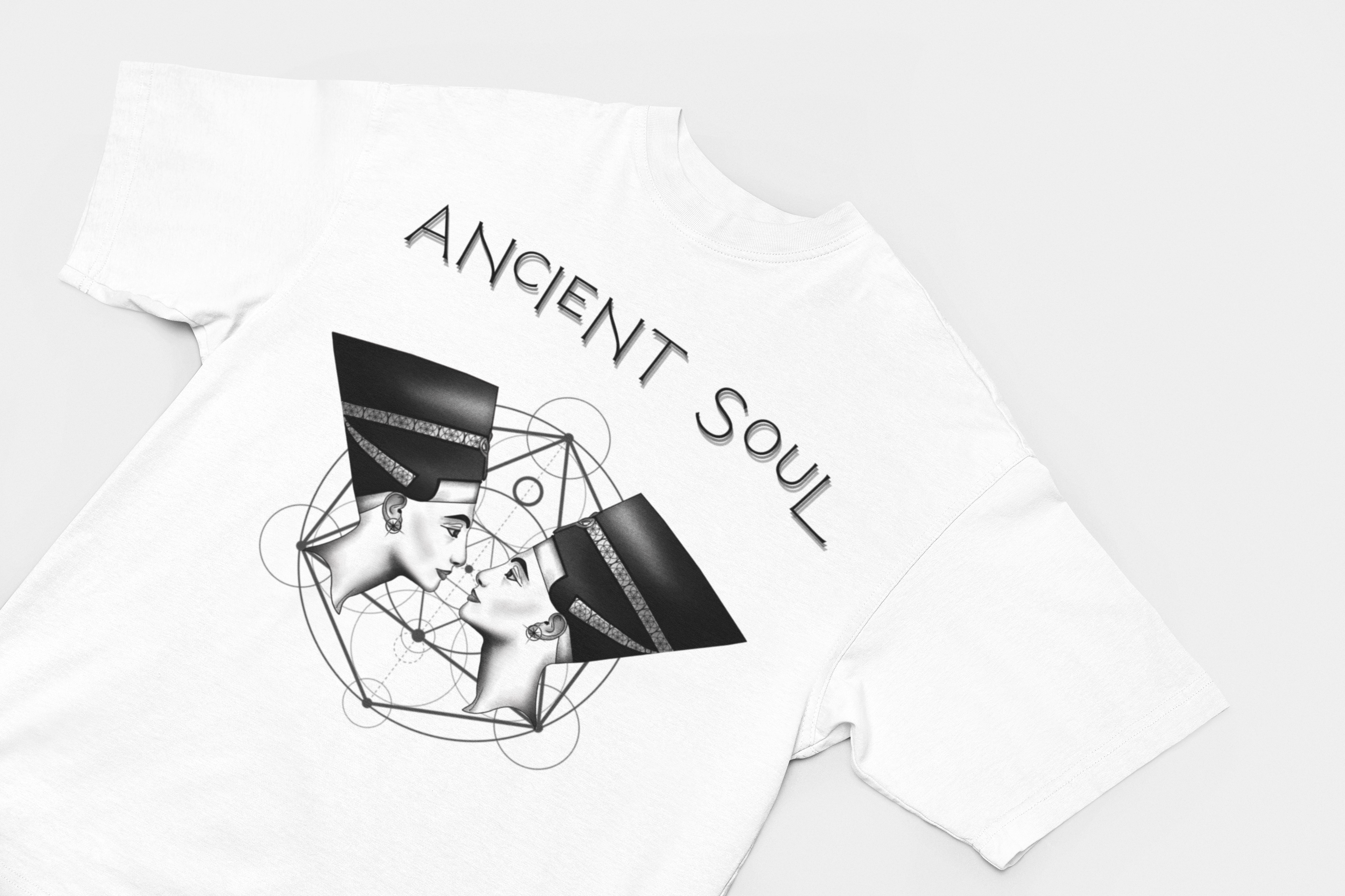 Ancient Soul Nefertiti Sacred Geometry T-Shirt