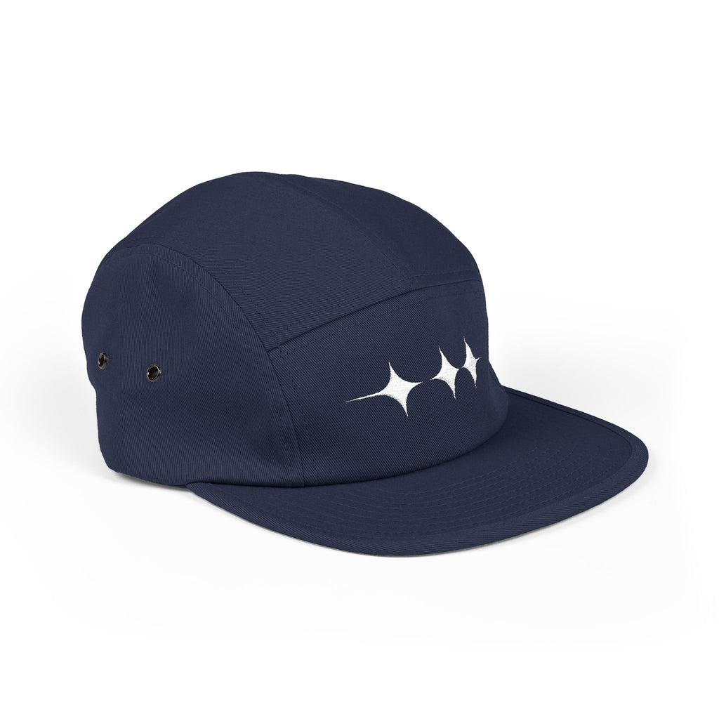 Cosmic Spirit Embroidered 5-Panel Cap — Spirit, Matter & Consciousness