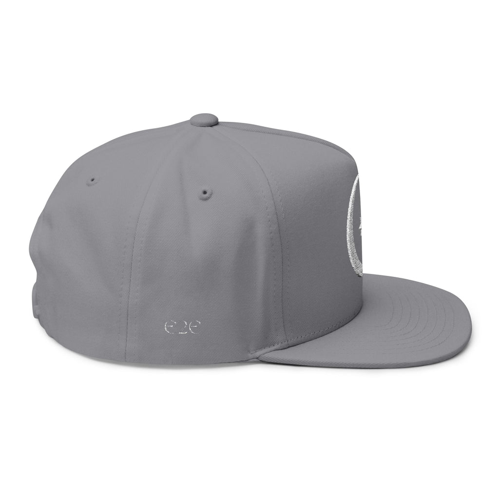 Celestial Crescent Moon Embroidered Snapback Hat