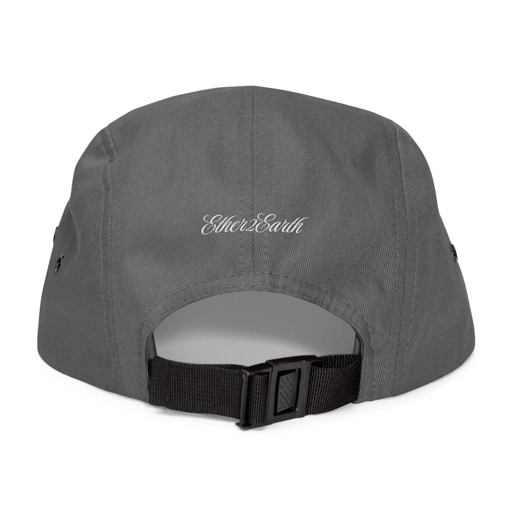 Cosmic Spirit Embroidered 5-Panel Cap — Spirit, Matter & Consciousness