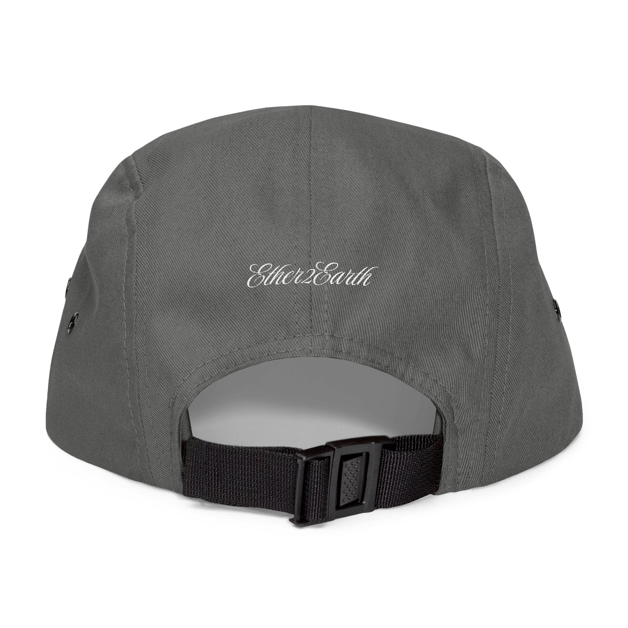Cosmic Spirit Embroidered 5-Panel Cap — Spirit, Matter & Consciousness
