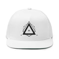 Sacred Geometry Celestial Embroidery Snapback Hat - White