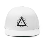 Sacred Geometry Celestial Embroidery Snapback Hat - White