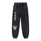 The Alchemist — Black Heavyweight Snow Wash Sweatpants