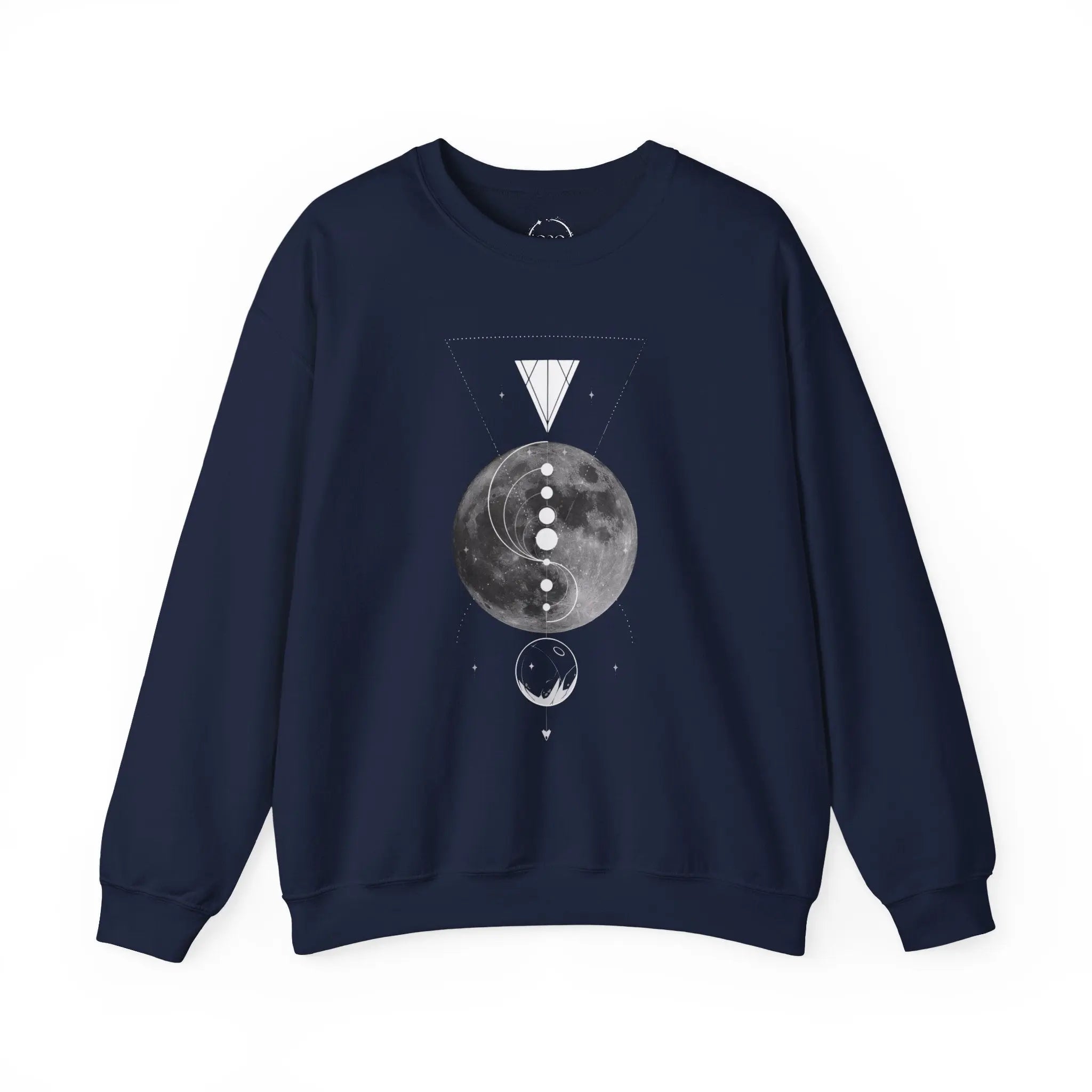 Full Moon Geometry Crewneck Sweatshirt - Ether2Earth