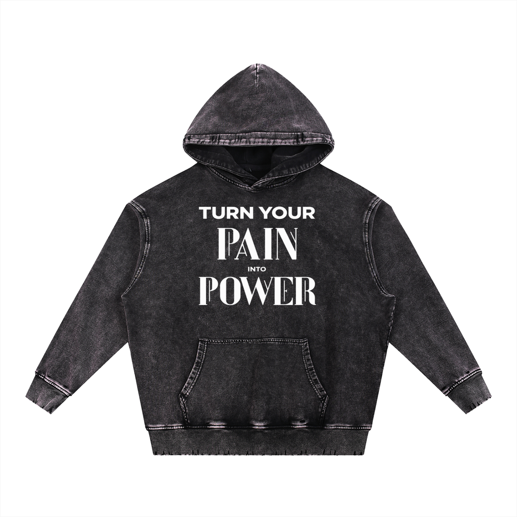 The Alchemist — Black Heavyweight Snow Wash Hoodie