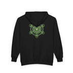 Downloading From The Cloud—Sacred Geometry Graphic Zip Hoodie