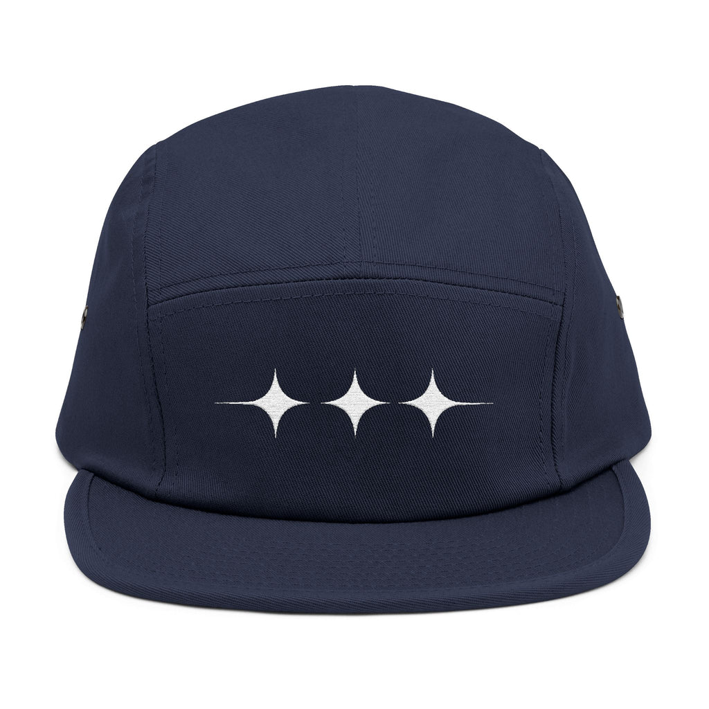Cosmic Spirit Embroidered 5-Panel Cap — Spirit, Matter & Consciousness