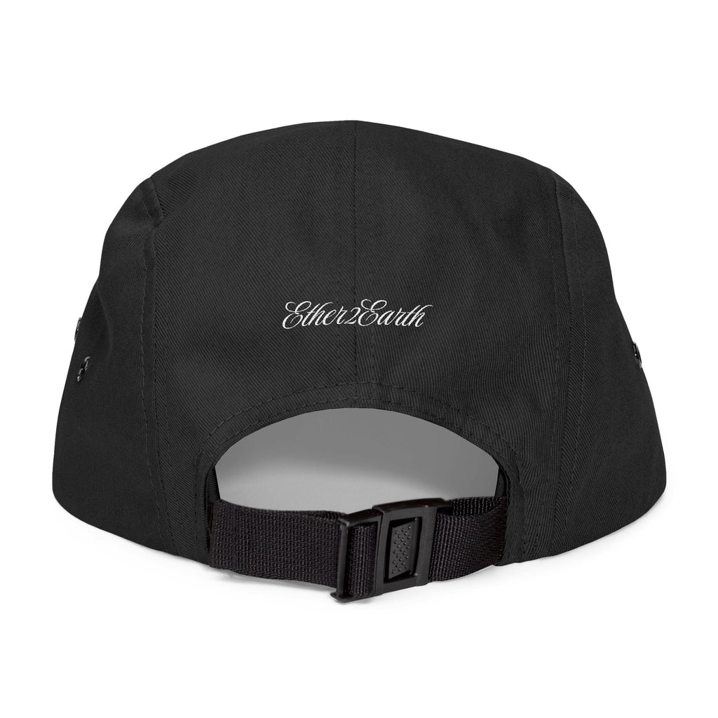 Cosmic Spirit Embroidered 5-Panel Cap — Spirit, Matter & Consciousness