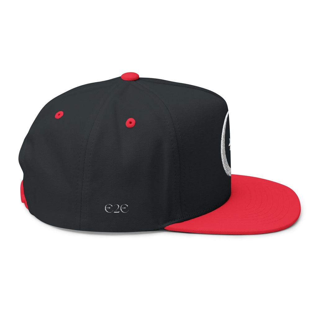 Celestial Crescent Moon Embroidered Snapback Hat