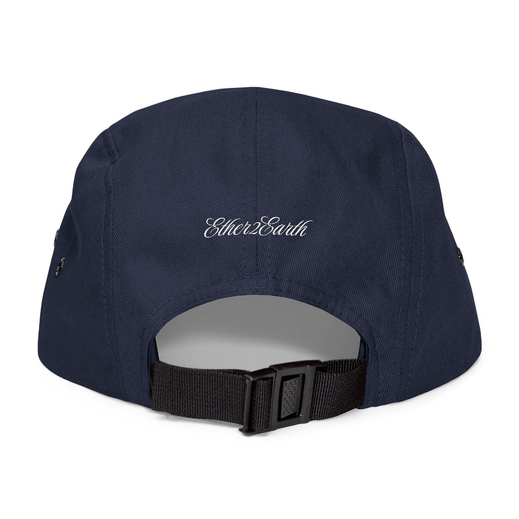 Cosmic Spirit Embroidered 5-Panel Cap — Spirit, Matter & Consciousness