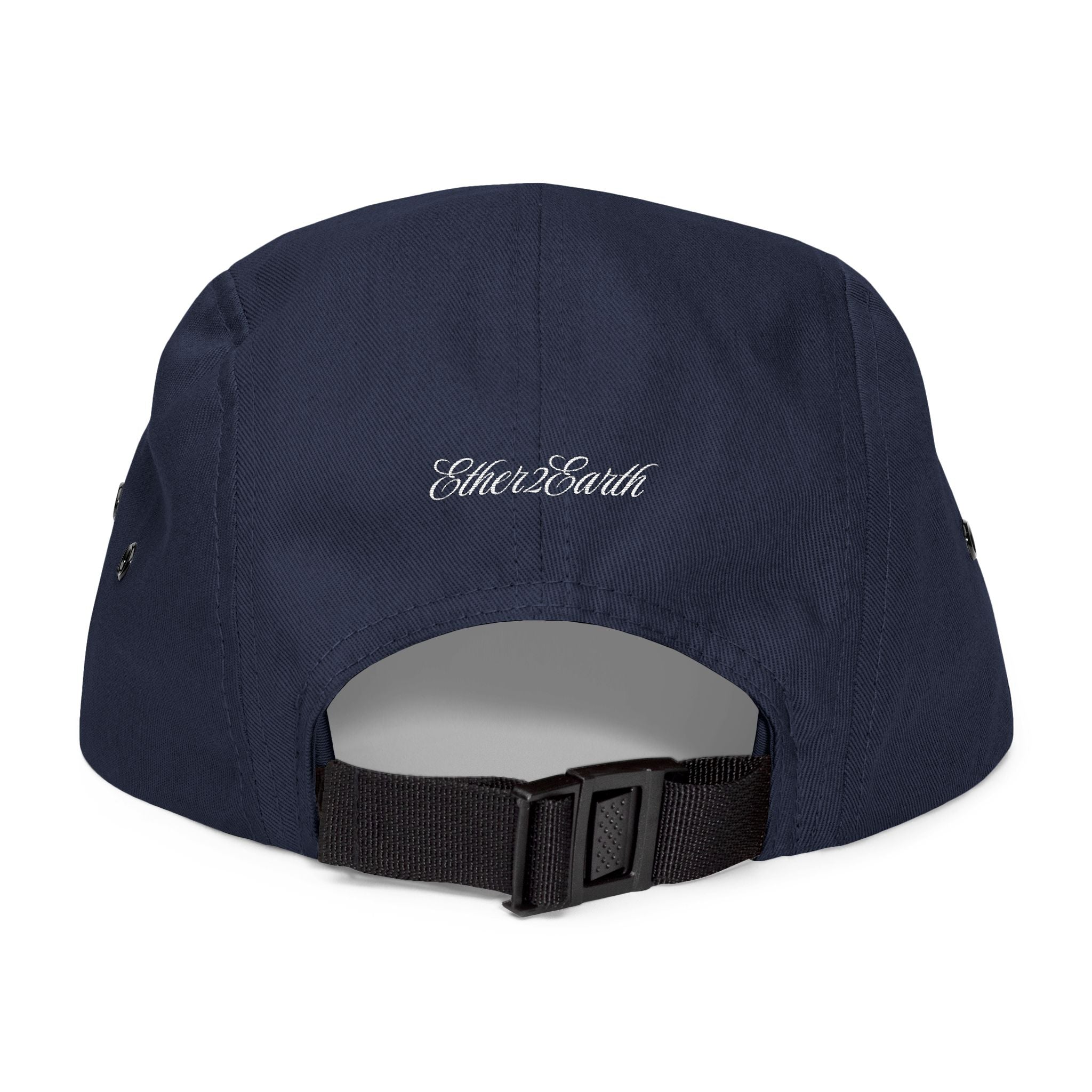 Cosmic Spirit Embroidered 5-Panel Cap — Spirit, Matter & Consciousness