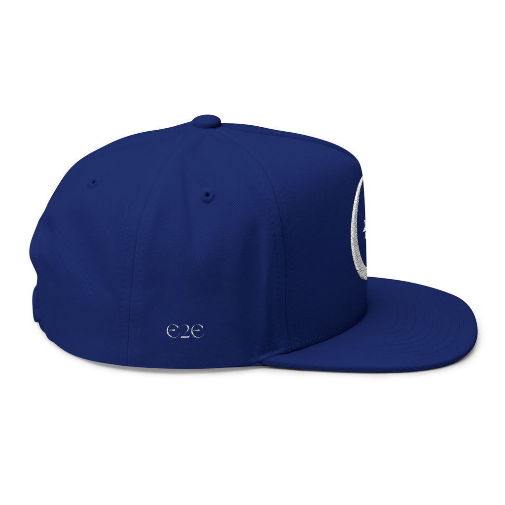 Celestial Crescent Moon Embroidered Snapback Hat
