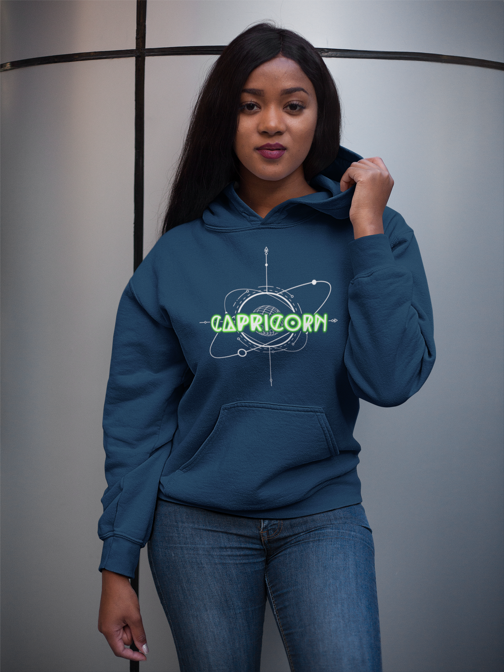 Capricorn-Saturn Zodiac Graphic Hoodie