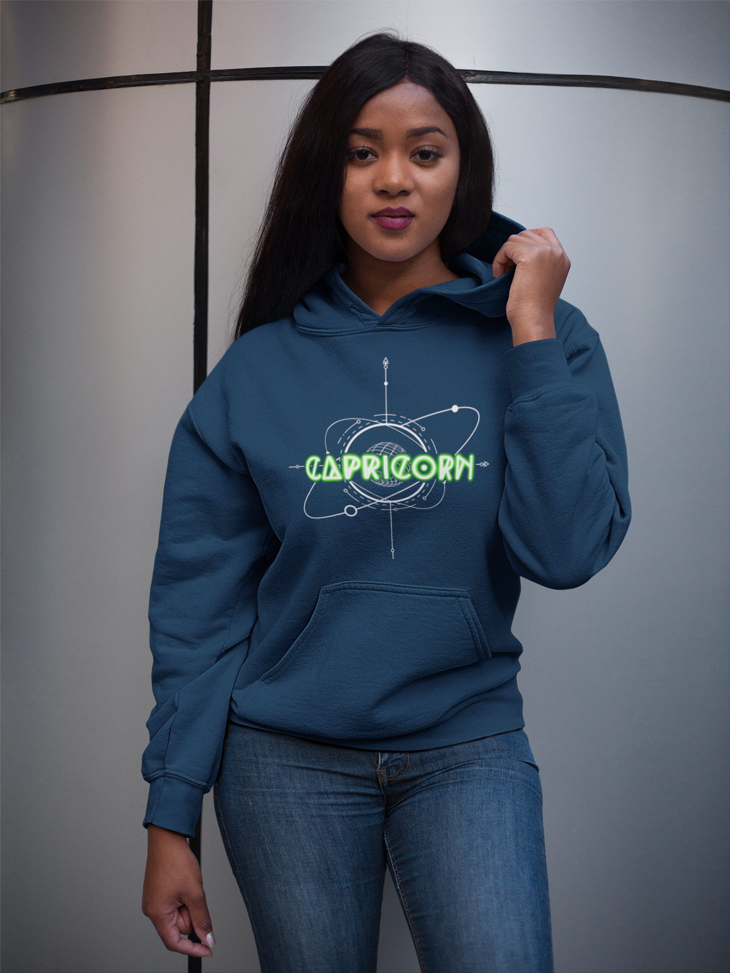 Capricorn-Saturn Zodiac Graphic Hoodie