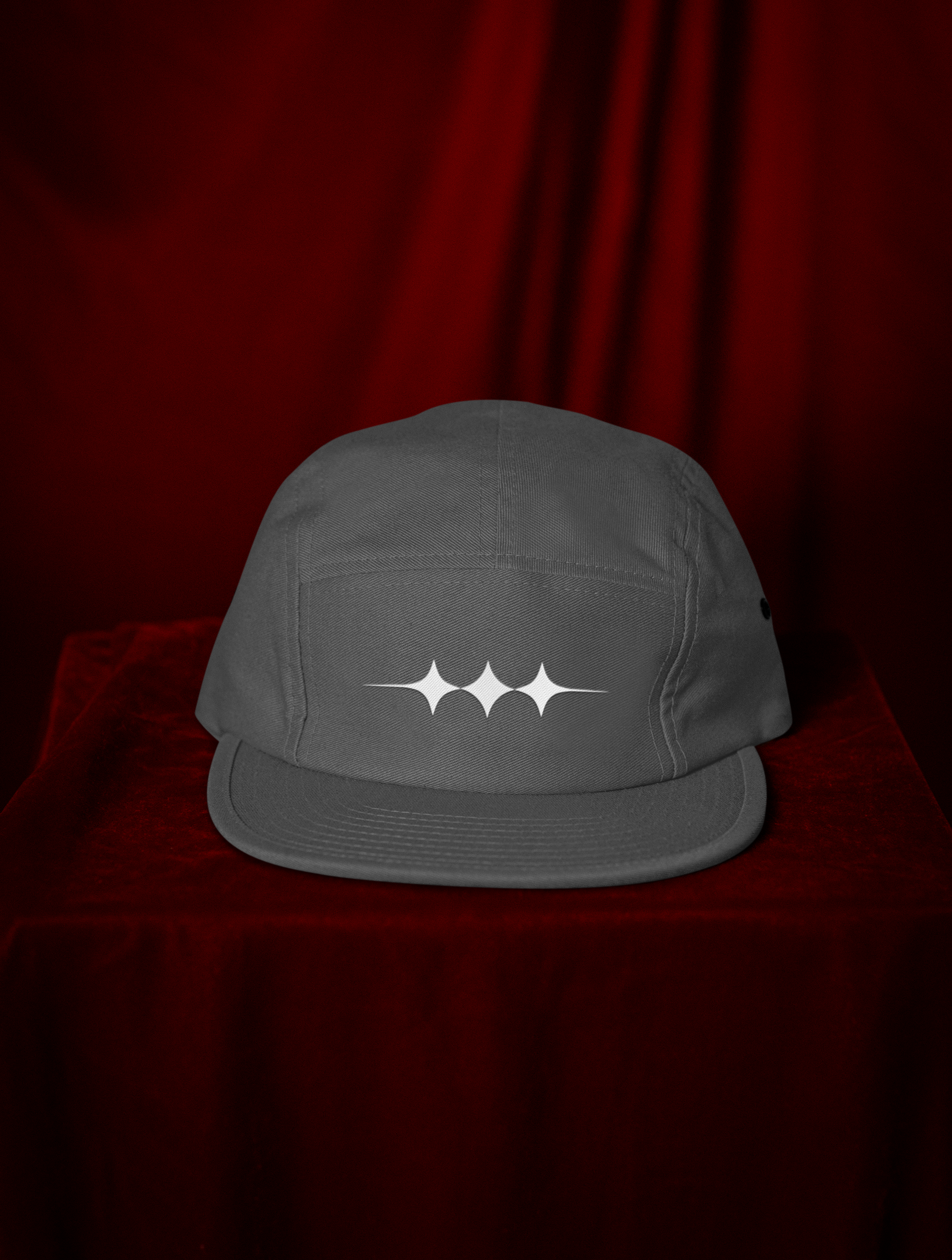 Cosmic Spirit Embroidered 5-Panel Cap — Spirit, Matter & Consciousness