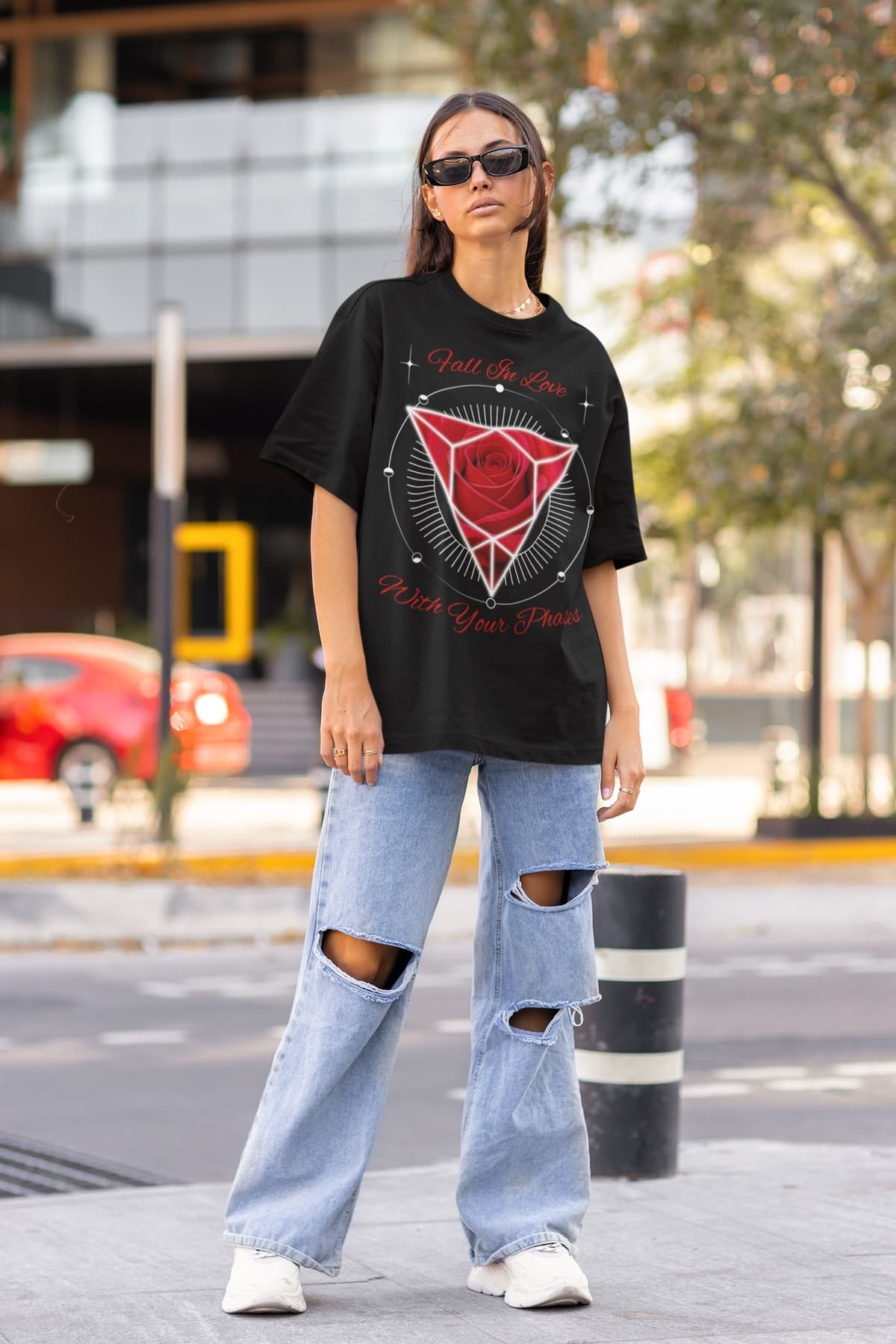 Fall In Love With Your Phases Graphic T-Shirt