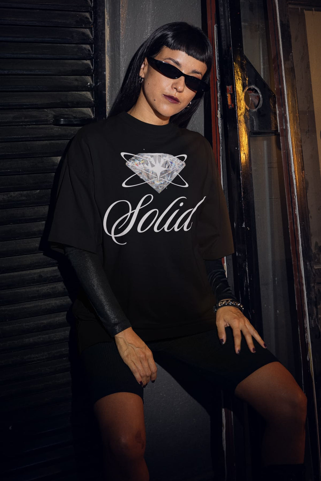 Solid Graphic T-Shirt