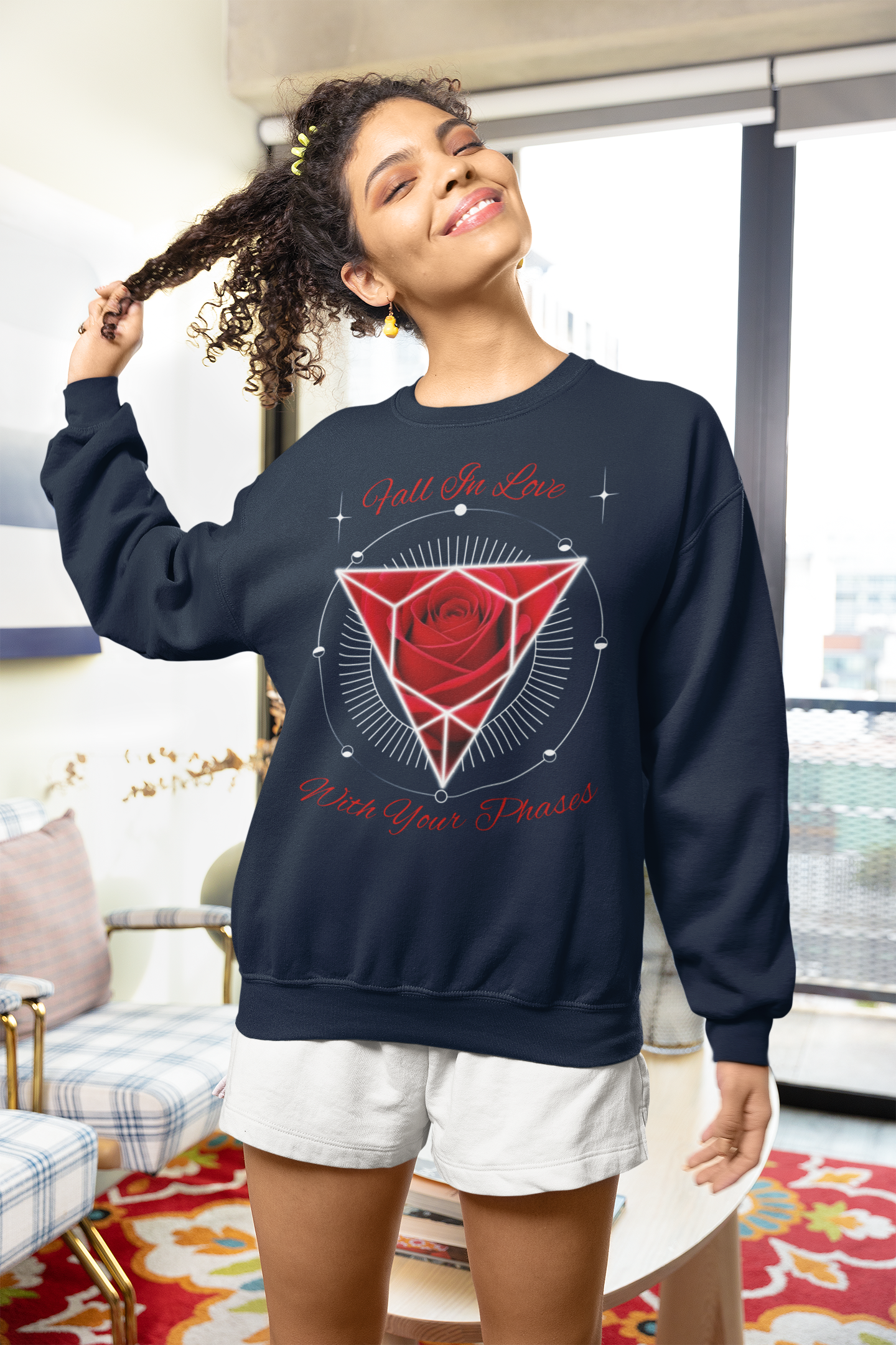 Fall In Love With Your Phases Crewneck Sweatshirt