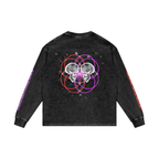 You vs. You Self-Mastery acid wash long sleeve T-shirt by Ether2Earth – alternate product view