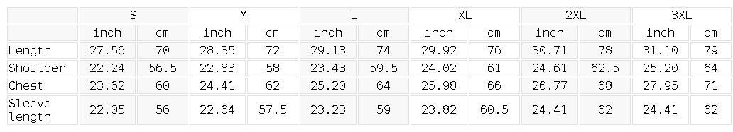 Awakening Isn't a Pedestal washed hoodie size guide in inches and centimeters